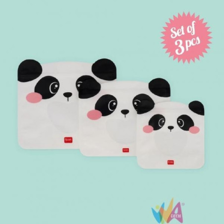 Buste porta snack - Panda - cf.3 pz - Legami